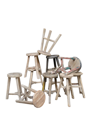 Wooden Round Stool | Versmissen | Oroa.com