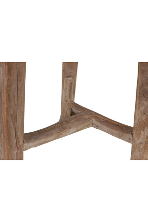 Round Wooden Rustic Stool | Versmissen | Oroa.com