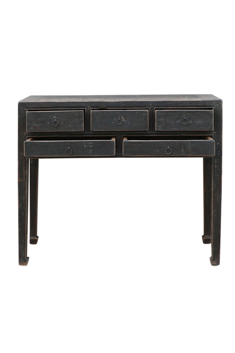 Rustic 5-Drawer Console Table | Versmissen | Oroa.com