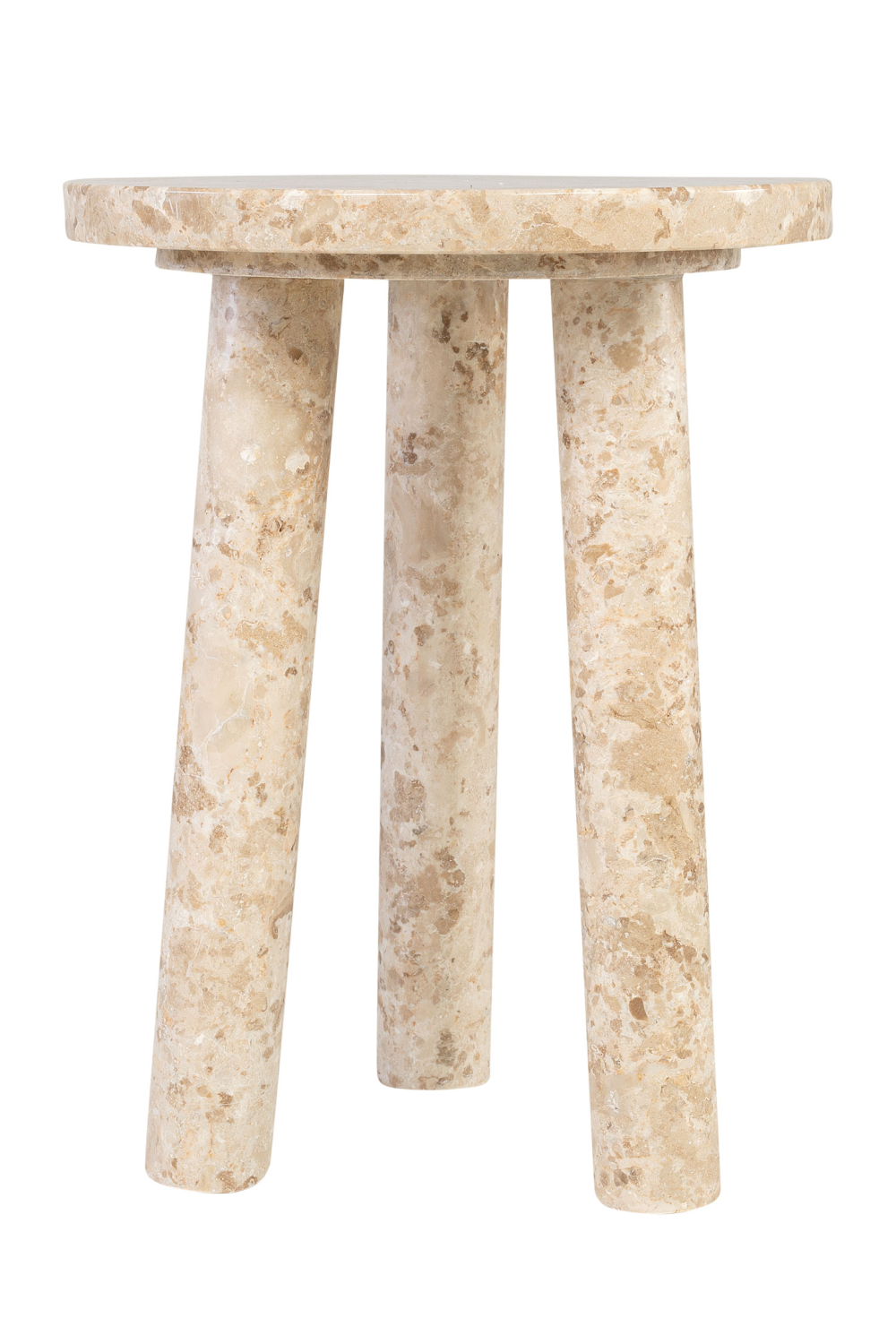 Cream Marble Tripod Occasional Table | Versmissen Tommy | Oroa.com