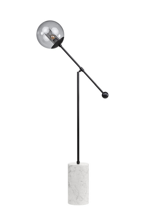 Smoked Glass Orb Floor Lamp | Versmissen Orbit | Oroa.com