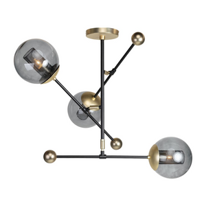 Smoked Glass Hanging Lamp L | Versmissen Orbit | Oroa.com