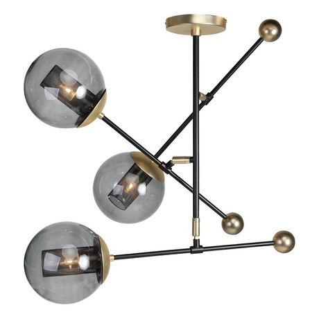 Smoked Glass Hanging Lamp L | Versmissen Orbit | Oroa.com