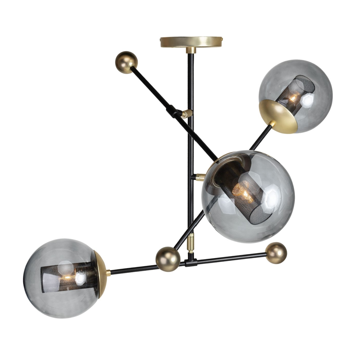 Smoked Glass Hanging Lamp L | Versmissen Orbit | Oroa.com
