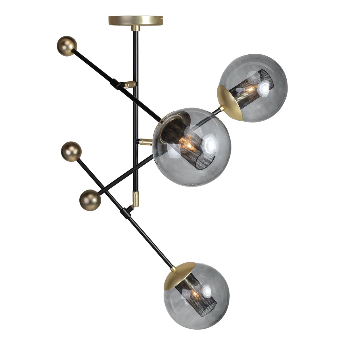 Smoked Glass Hanging Lamp L | Versmissen Orbit | Oroa.com