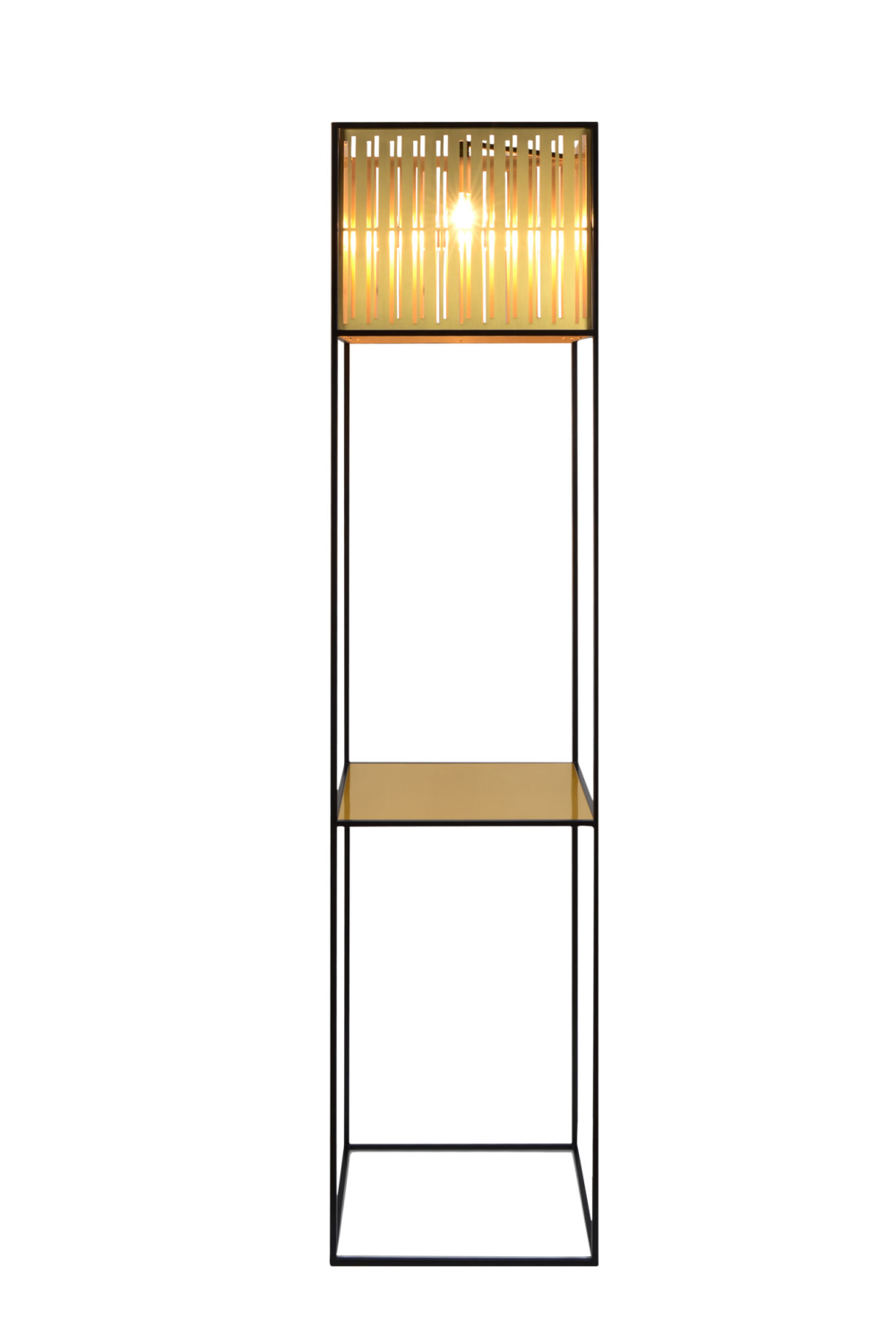 Steel Framed Brass Floor Lamp | Versmissen Oriente | Oroa.com