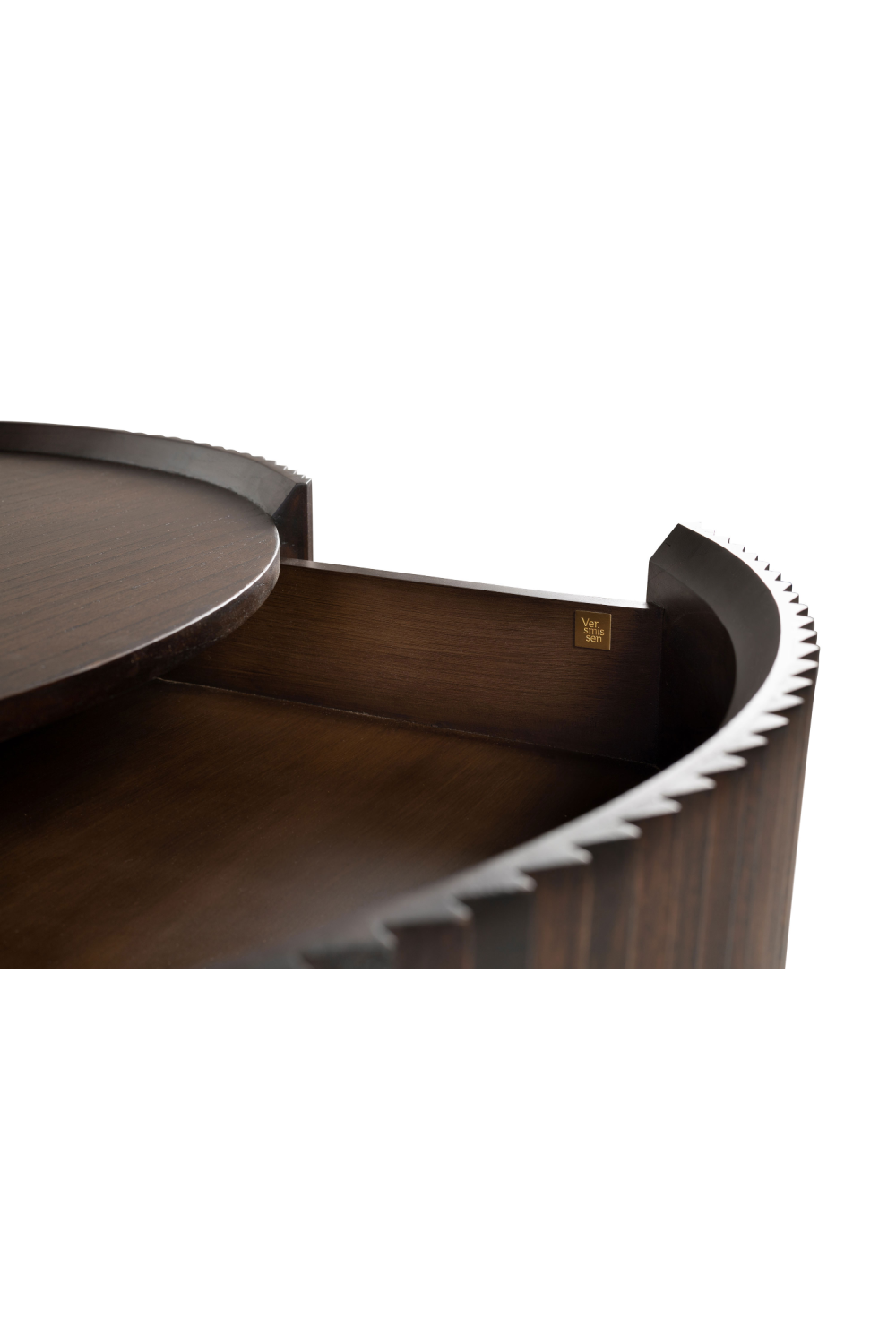 One-Drawer Round Coffee Table | Versmissen Pogoro | Oroa.com