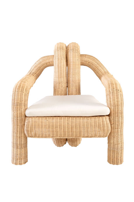 Sculptural Rattan Accent Chair | Versmissen Pompidou | Oroa.com