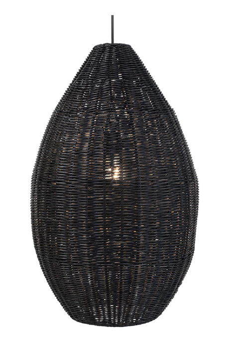 Rattan Teardrop Hanging Lamp M | Versmissen San Agnes | Oroa.com