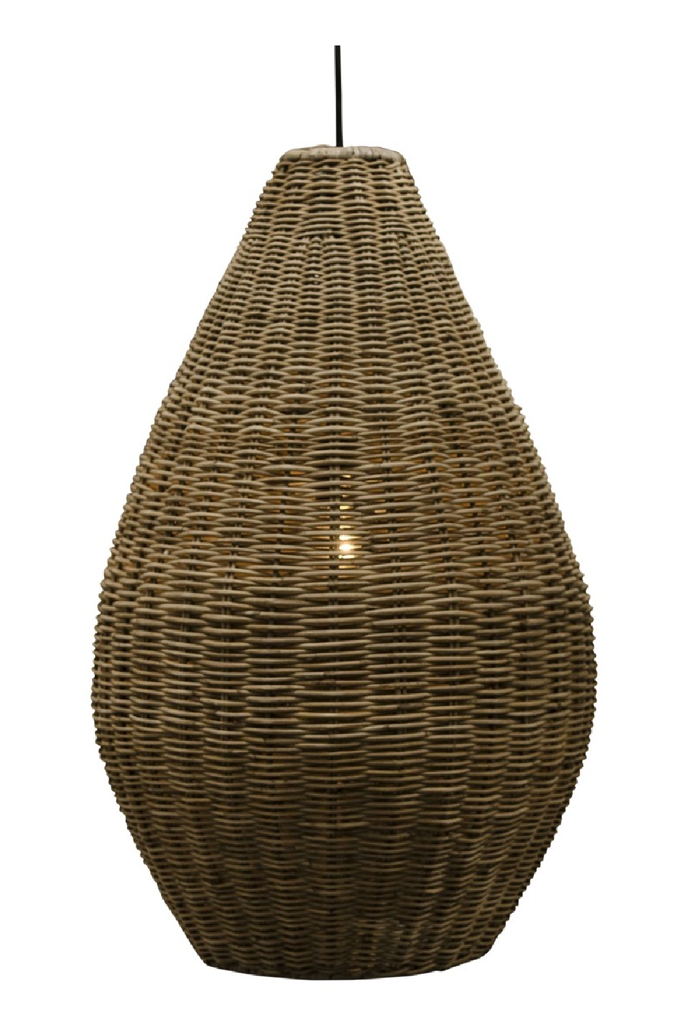 Rattan Teardrop Hanging Lamp M | Versmissen San Agnes | Oroa.com