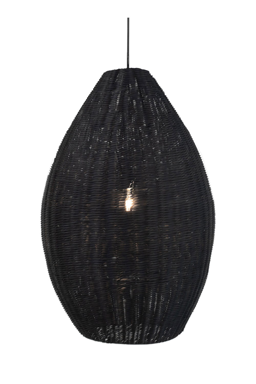 Rattan Teardrop Hanging Lamp S | Versmissen San Agnes | Oroa.com
