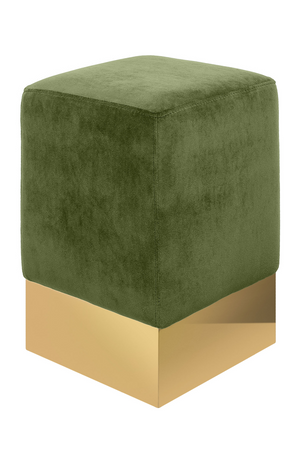Square Velvet Modern Stool | Versmissen Stella | Oroatrade.com