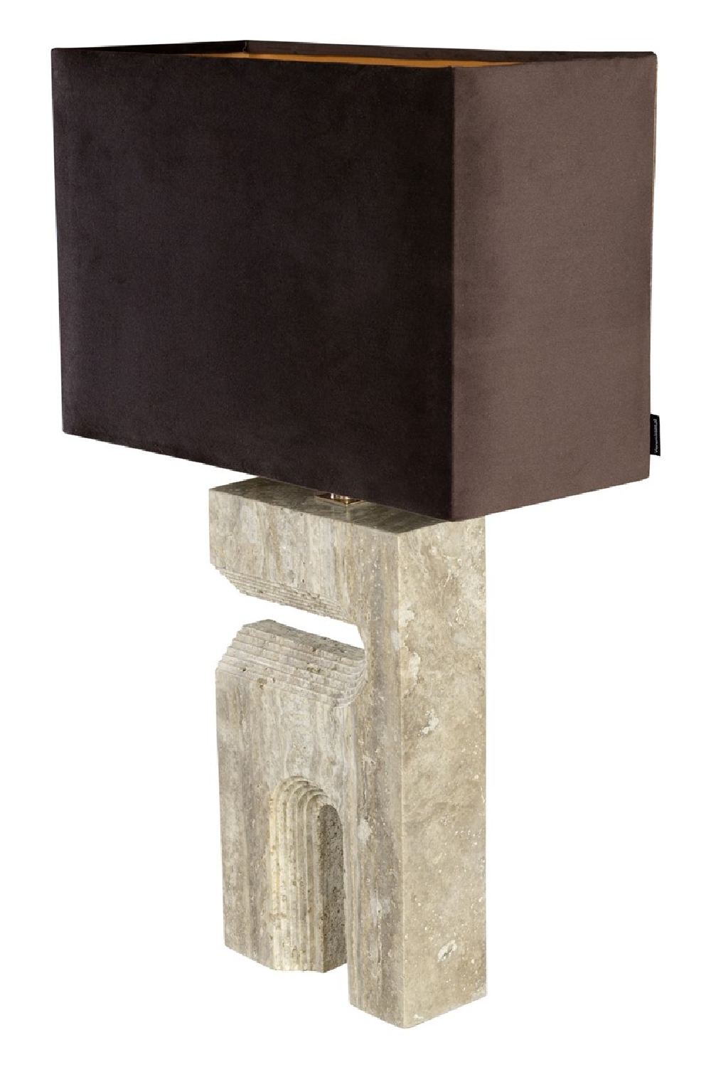 Gray Travertine Table Lamp | Versmissen Reso | Oroa.com