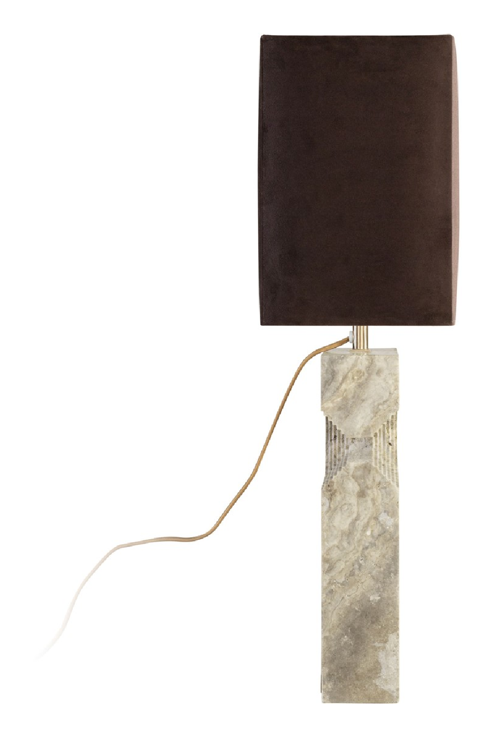 Gray Travertine Table Lamp | Versmissen Reso | Oroa.com