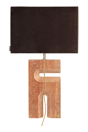 Red Travertine Table Lamp | Versmissen Reso | Oroa.com