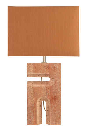 Red Travertine Table Lamp | Versmissen Reso | Oroa.com