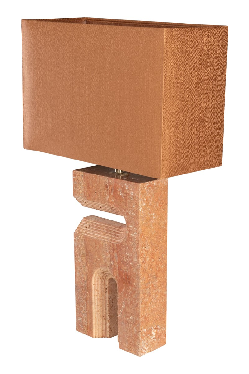 Red Travertine Table Lamp | Versmissen Reso | Oroa.com