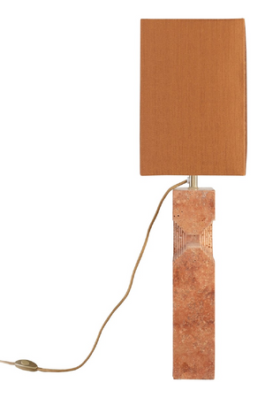 Red Travertine Table Lamp | Versmissen Reso | Oroa.com