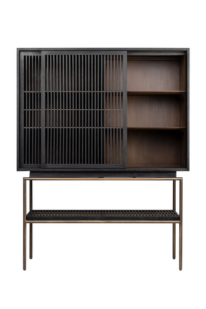 Black Mindi Wood Cabinet | Versmissen Tellem | Oroa.com