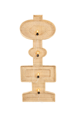 Geometrical Rattan Wall Lamp | Versmissen Totem | Oroa.com