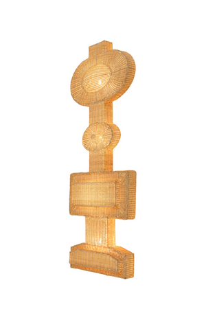 Geometrical Rattan Wall Lamp | Versmissen Totem | Oroa.com