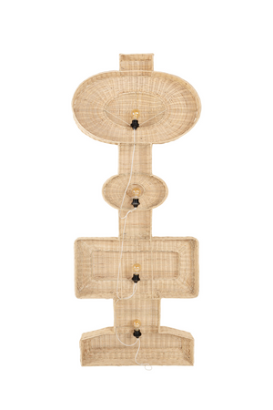 Geometrical Rattan Wall Lamp | Versmissen Totem | Oroa.com