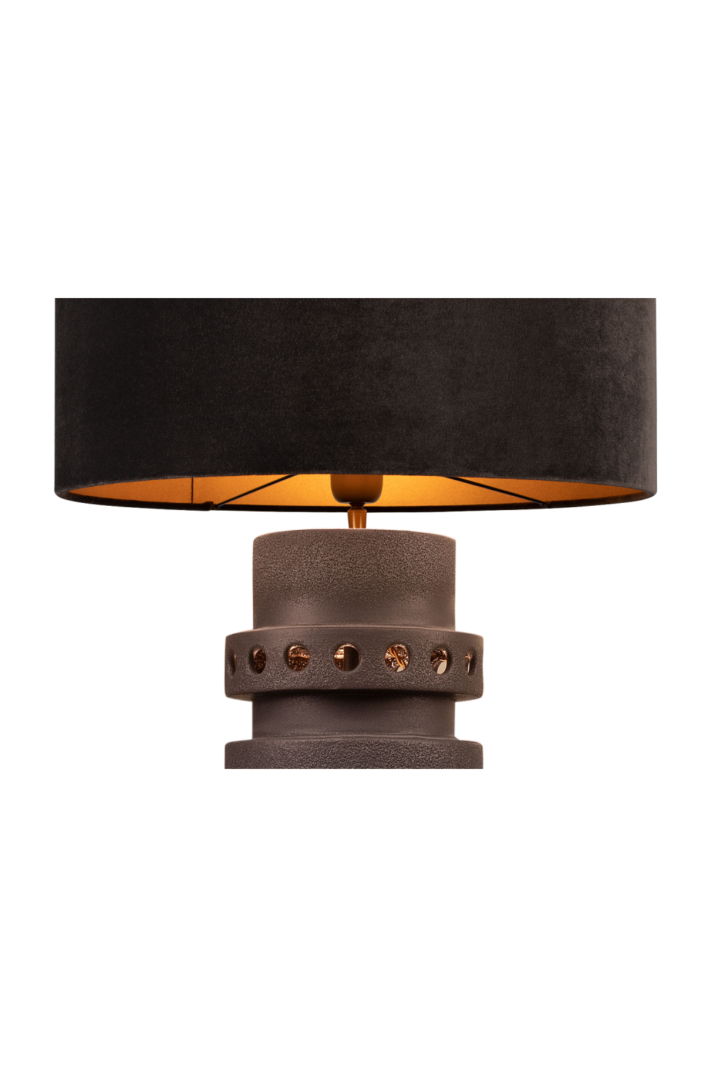 Black Earthenware Table Lamp | Versmissen Unfo | Oroa.com