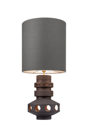Black Earthenware Table Lamp | Versmissen Unfo | Oroa.com