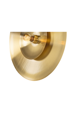 Circular Brass Wall Lamp L | Versmissen Zenith | Oroa.com