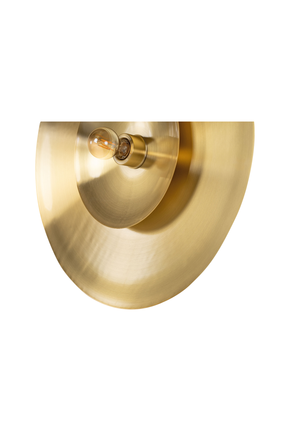 Circular Brass Wall Lamp L | Versmissen Zenith | Oroa.com