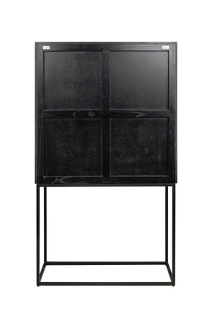Black Wooden 2-Door Cabinet | Versmissen Zinzi | Oroa.com