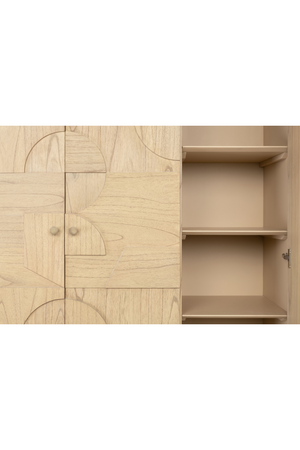 Geometrical Patterned Wooden Cabinet | Versmissen Zulgo | Oroa.com