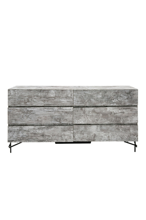 Gray Wooden 6-Drawer Dresser | OROA Modern Aria | Oroa.com