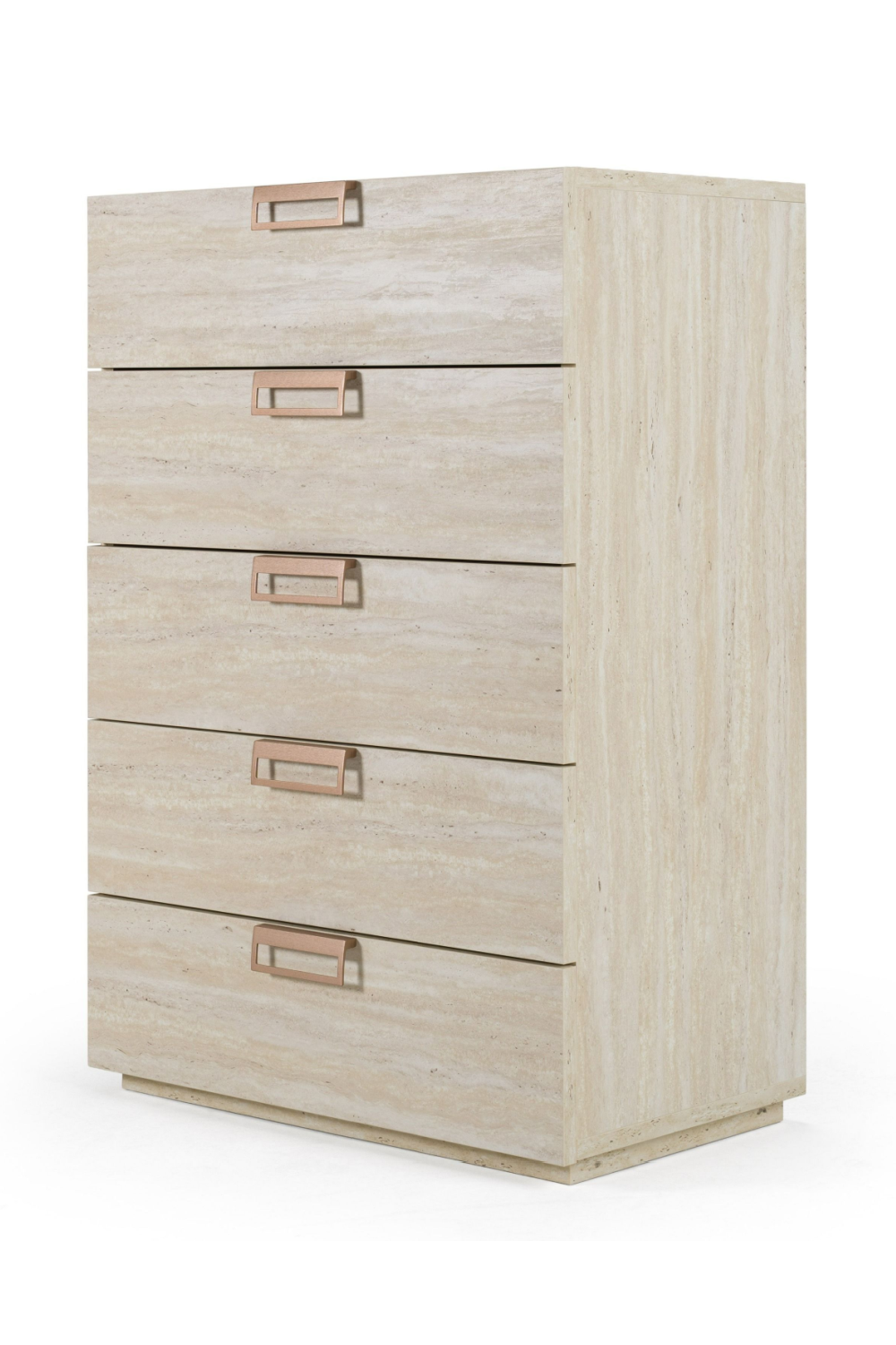 5-Drawer Travertine Chest | OROA Modern Lago | Oroa.com