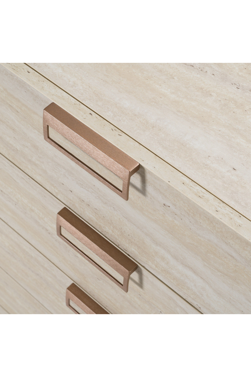 5-Drawer Travertine Chest | OROA Modern Lago | Oroa.com