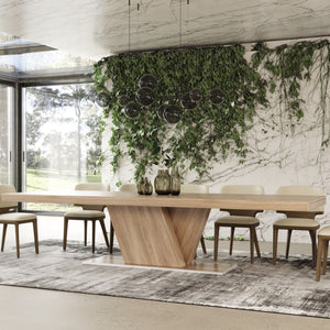   Walnut Caracalla Extendable Dining Table | Oroa.com