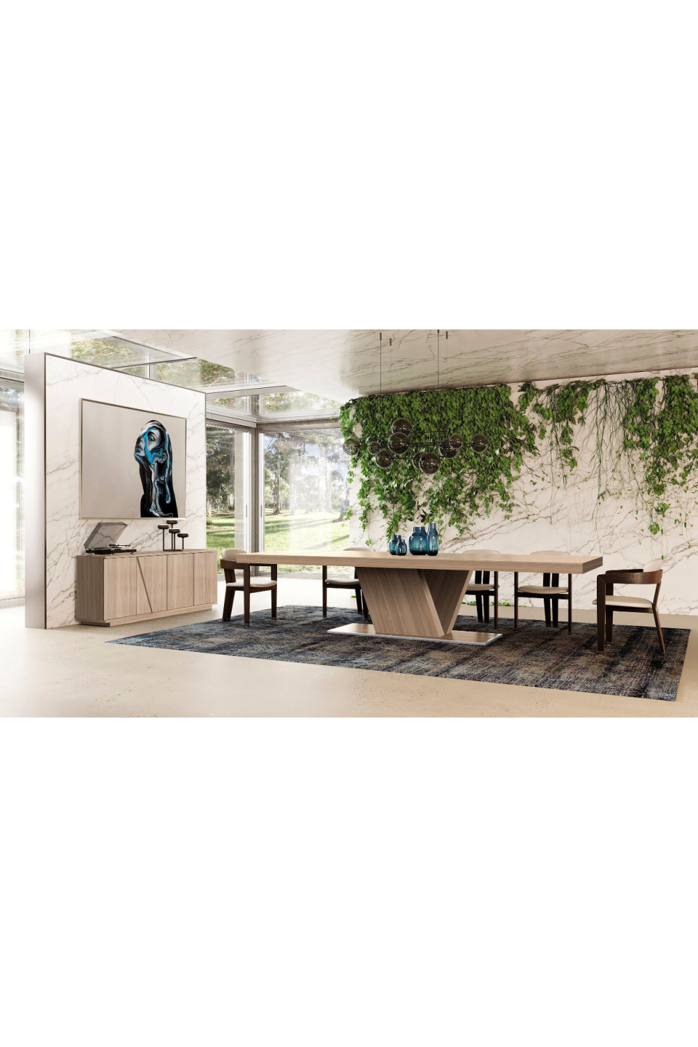 Walnut Caracalla Extendable Dining Table | OROA Modern Victoria | Oroa.com