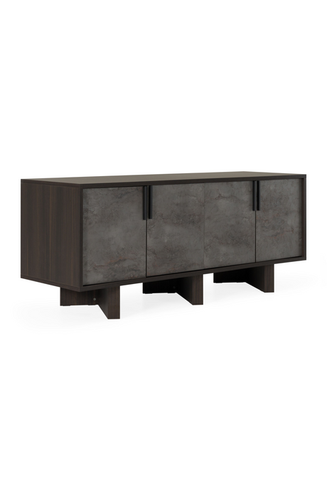Gray Volcanic Rock 4-Door Sideboard | OROA Modern | Oroa.com