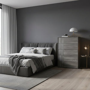   5-Drawer Gray Elm Chest | Oroa.com