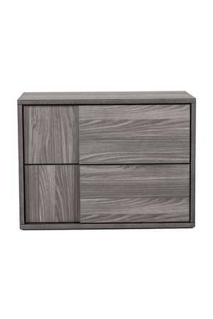 2-Drawer Gray Elm Nightstand | OROA Modern Asus | Oroa.com