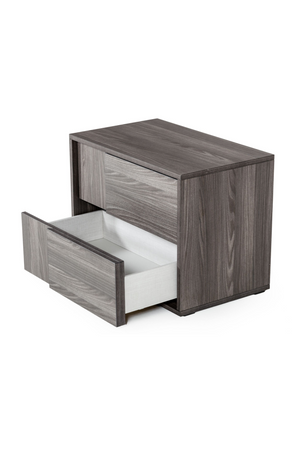 2-Drawer Gray Elm Nightstand | OROA Modern Asus | Oroa.com