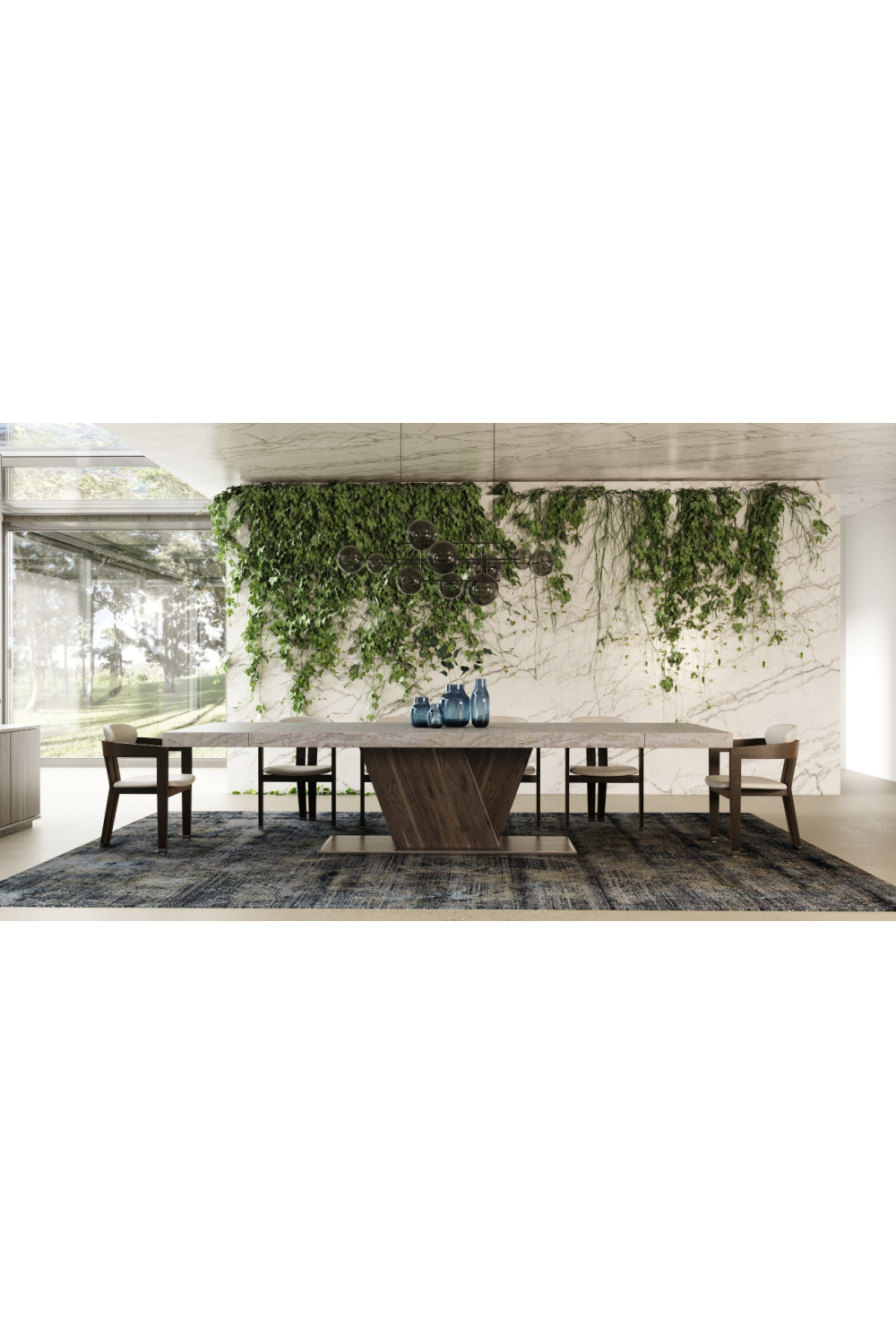 Pecan Elm Extendable Dining Table | OROA Modern Cairo | Oroa.com