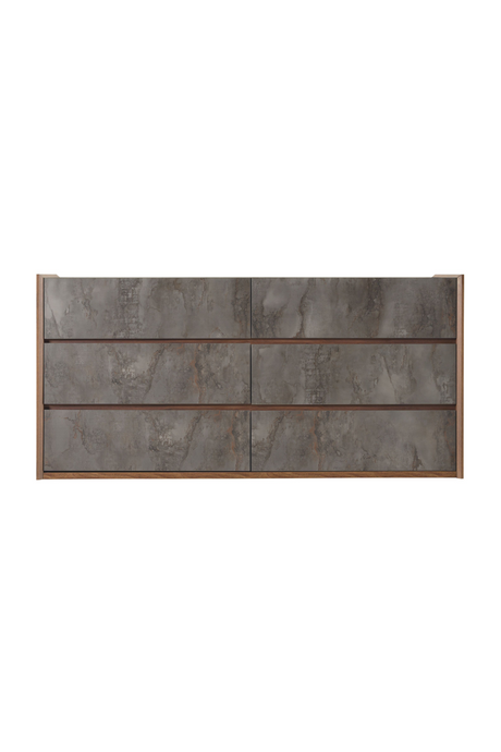   Gray Stucco 6-Drawer Dresser | Oroa.com
