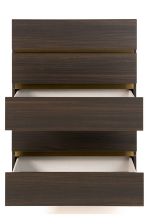 Dark Eucalyptus 5-Drawer Chest | OROA Modern Velondra | Oroa.com