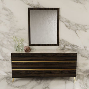 Dark Eucalyptus 6-Drawer Dresser | OROA Modern Velondra