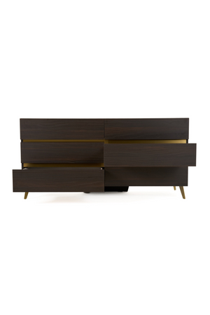 Dark Eucalyptus 6-Drawer Dresser | OROA Modern Velondra | Oroa.com