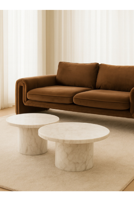 Brown Velvet Sofa | OROA Modern Bentley | Oroa.com