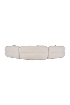 White Curved Sectional Sofa | OROA Modern Gypsy | Oroa.com