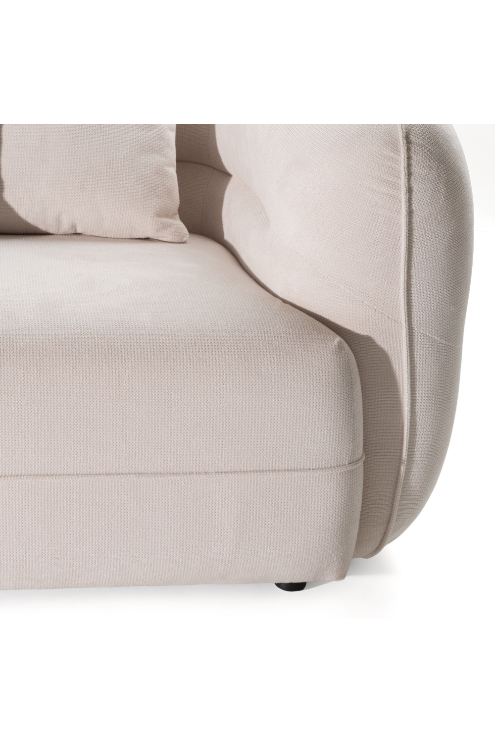 White Curved Sectional Sofa | OROA Modern Gypsy | Oroa.com