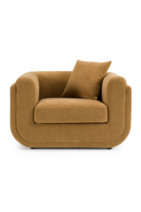 Orange Fabric Lounge Chair | OROA Modern Tiene | Oroa.com